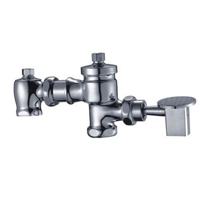 Dinding pedal dipasang injap siram tembaga tandas